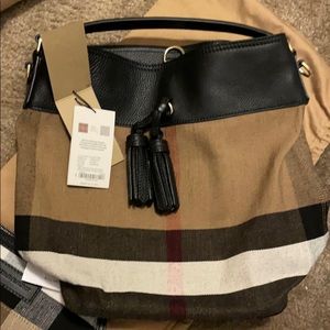 Burberry Canvas Hand Bag. New w/ tags Never used.